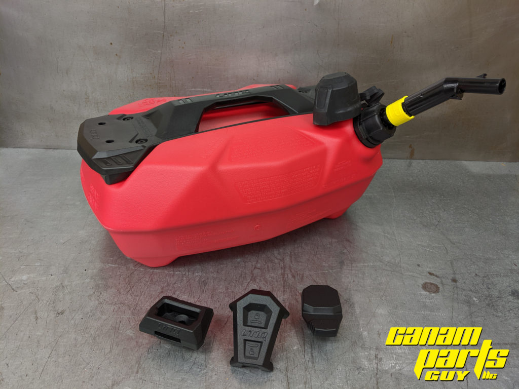 NEW OEM LINQ FUEL GAS CADDY SPARE TANK WITH BRACKETS 4 GAL Canam