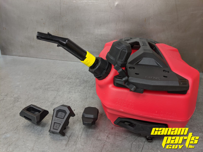 NEW OEM LINQ FUEL GAS CADDY SPARE TANK WITH BRACKETS 4 GAL Canam
