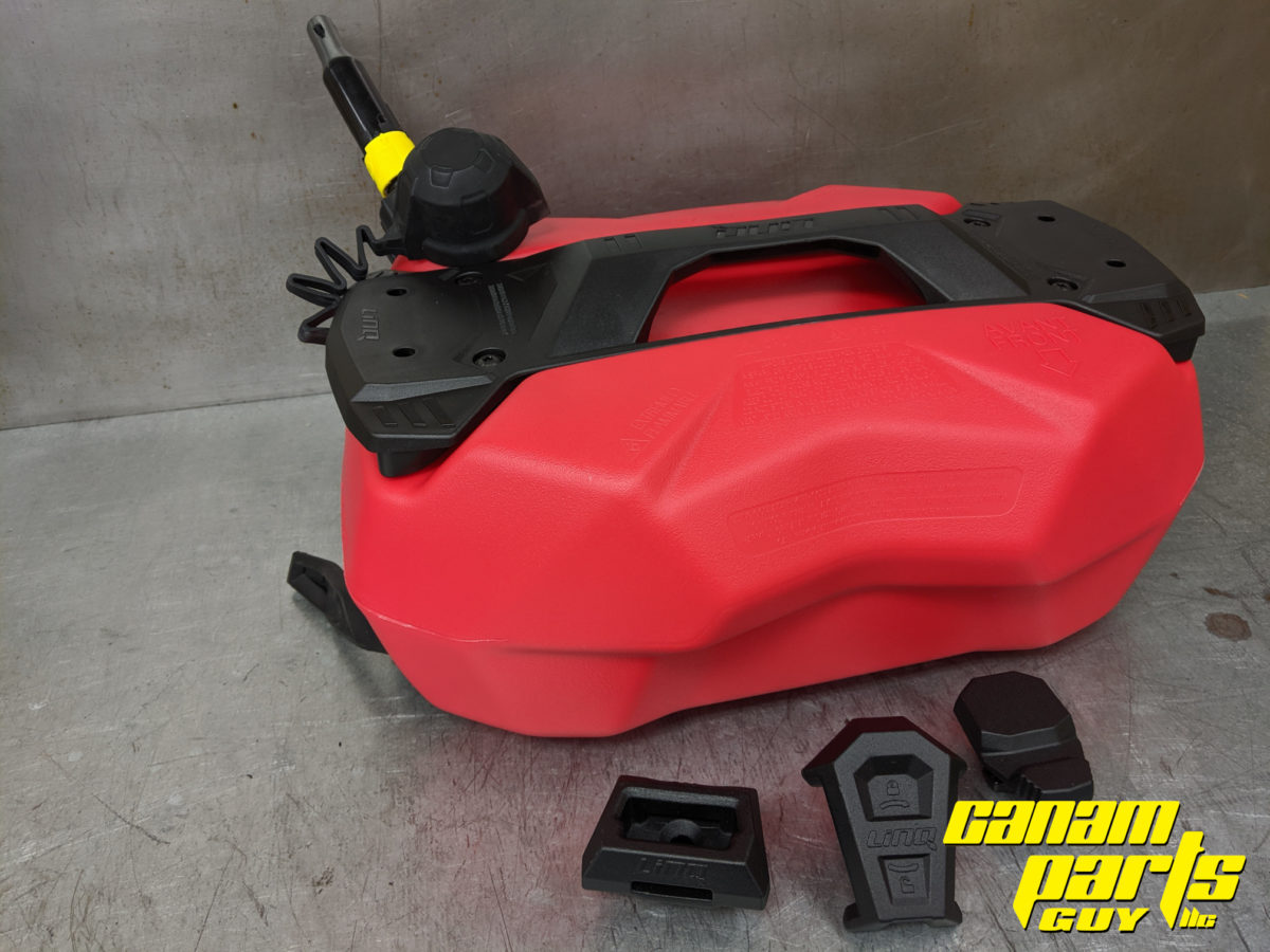 NEW OEM LINQ FUEL GAS CADDY SPARE TANK WITH BRACKETS 4 GAL Canam Parts Guy