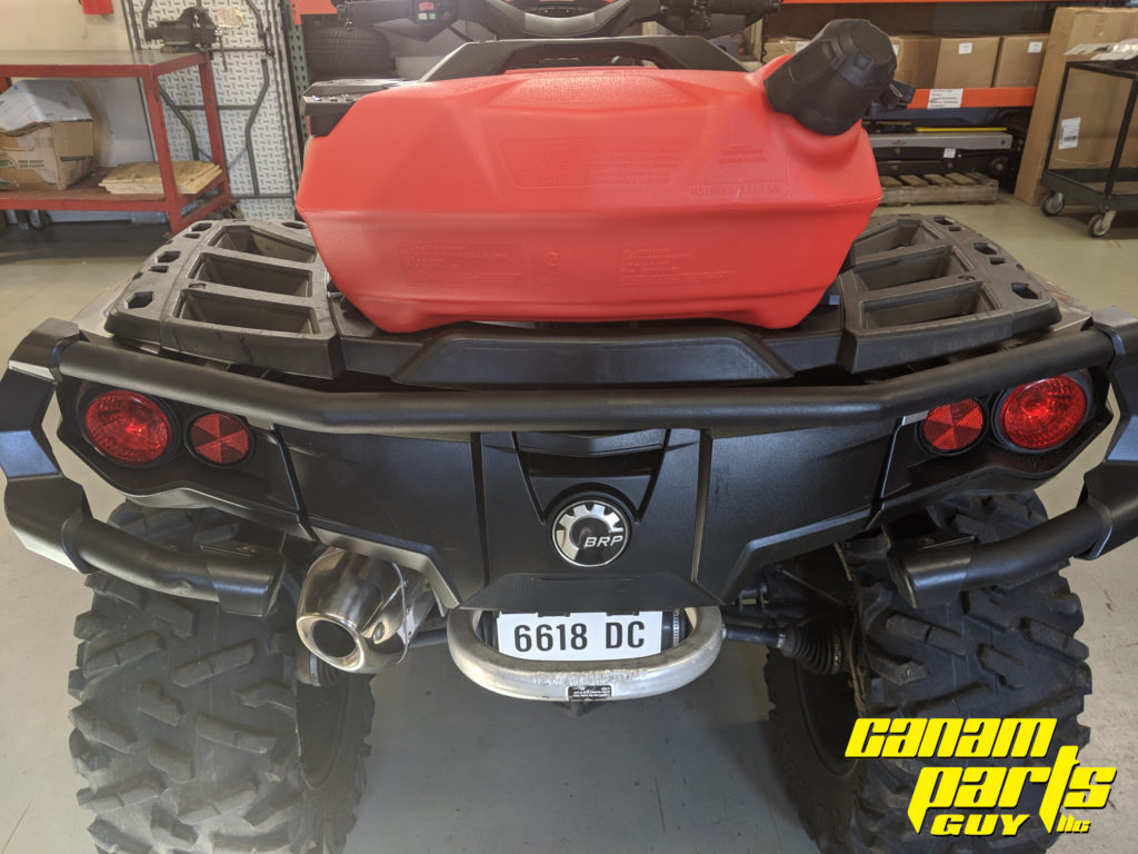 NEW OEM LINQ FUEL GAS CADDY SPARE TANK WITH BRACKETS 4 GAL Canam