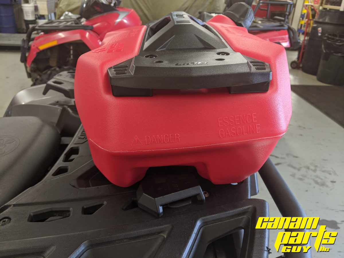 NEW OEM LINQ FUEL GAS CADDY SPARE TANK WITH BRACKETS 4 GAL Canam