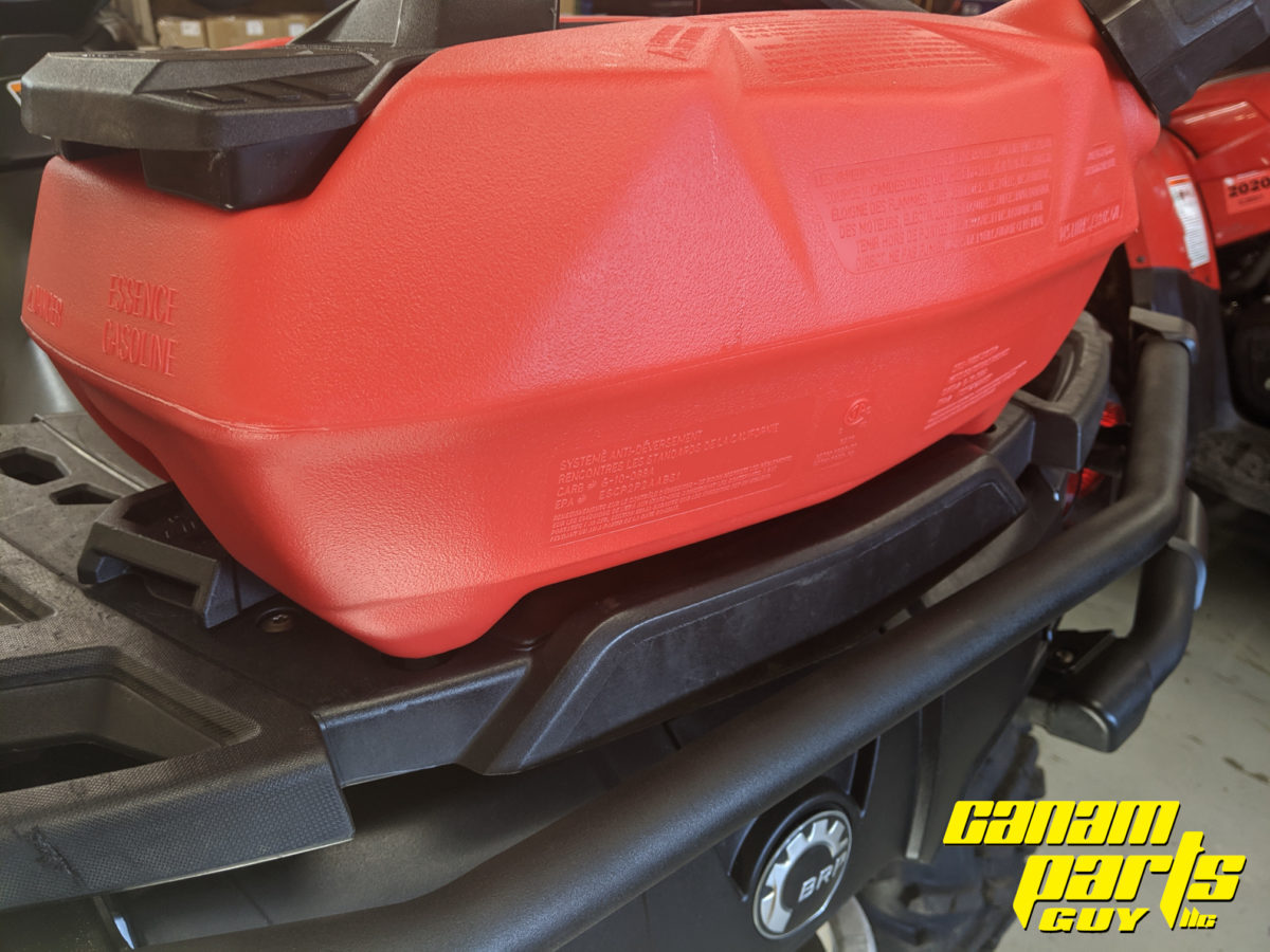 NEW OEM LINQ FUEL GAS CADDY SPARE TANK WITH BRACKETS 4 GAL Canam