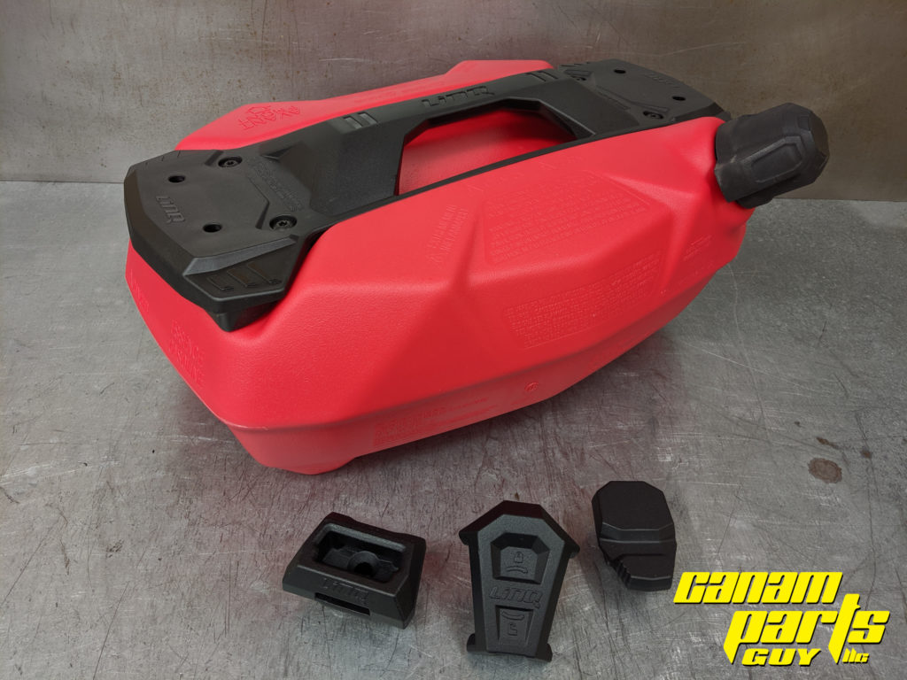 NEW OEM LINQ FUEL GAS CADDY SPARE TANK WITH BRACKETS 4 GAL Canam