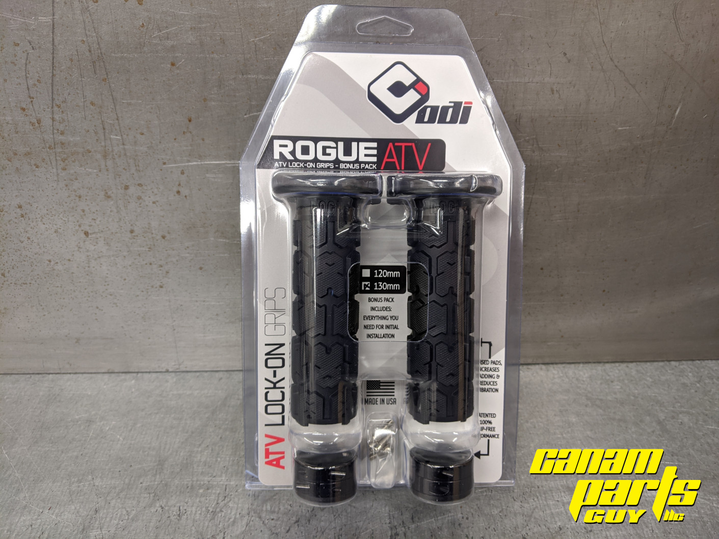 Thumb Throttle 130mm Black ODI Rogue ATV Lock-On Grips 