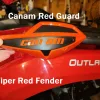Viper Red Wind Deflector Hand Guard Kit W/ Mounting Kit Complete Wrap Around - Image 2