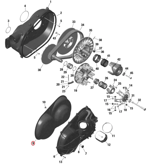 NEW OEM 2020+ Defender Hd10 HD9 Outer Clutch Cover Insulating Mat - Image 2