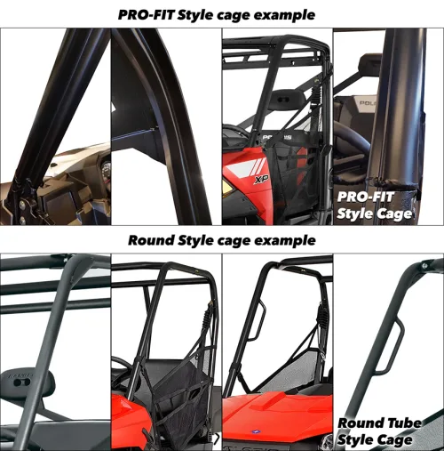 SEIZMIK STRIKE SIDE MIRROR 2.0"/1.85" Round Cage Mount Commander Maverick - Image 3