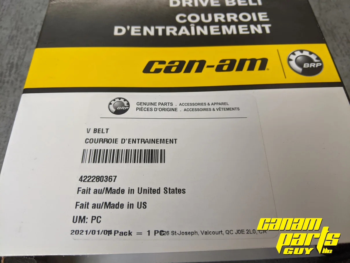 New OEM Maverick 1000R Drive Belt - Image 2