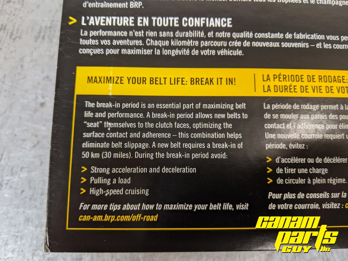 New OEM Maverick 1000R Drive Belt - Image 8