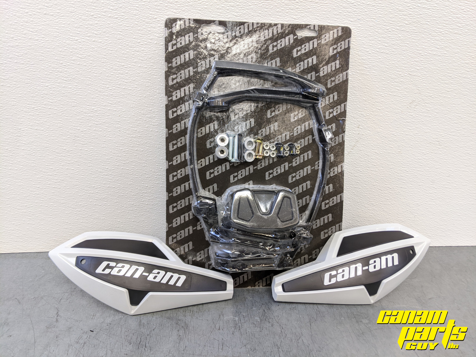 NEW OEM CATALYST GRAY HANDLEBAR WIND DEFLECTOR - Canam Parts Guy